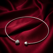 Elegant 925 Sterling Silver Choker Necklace