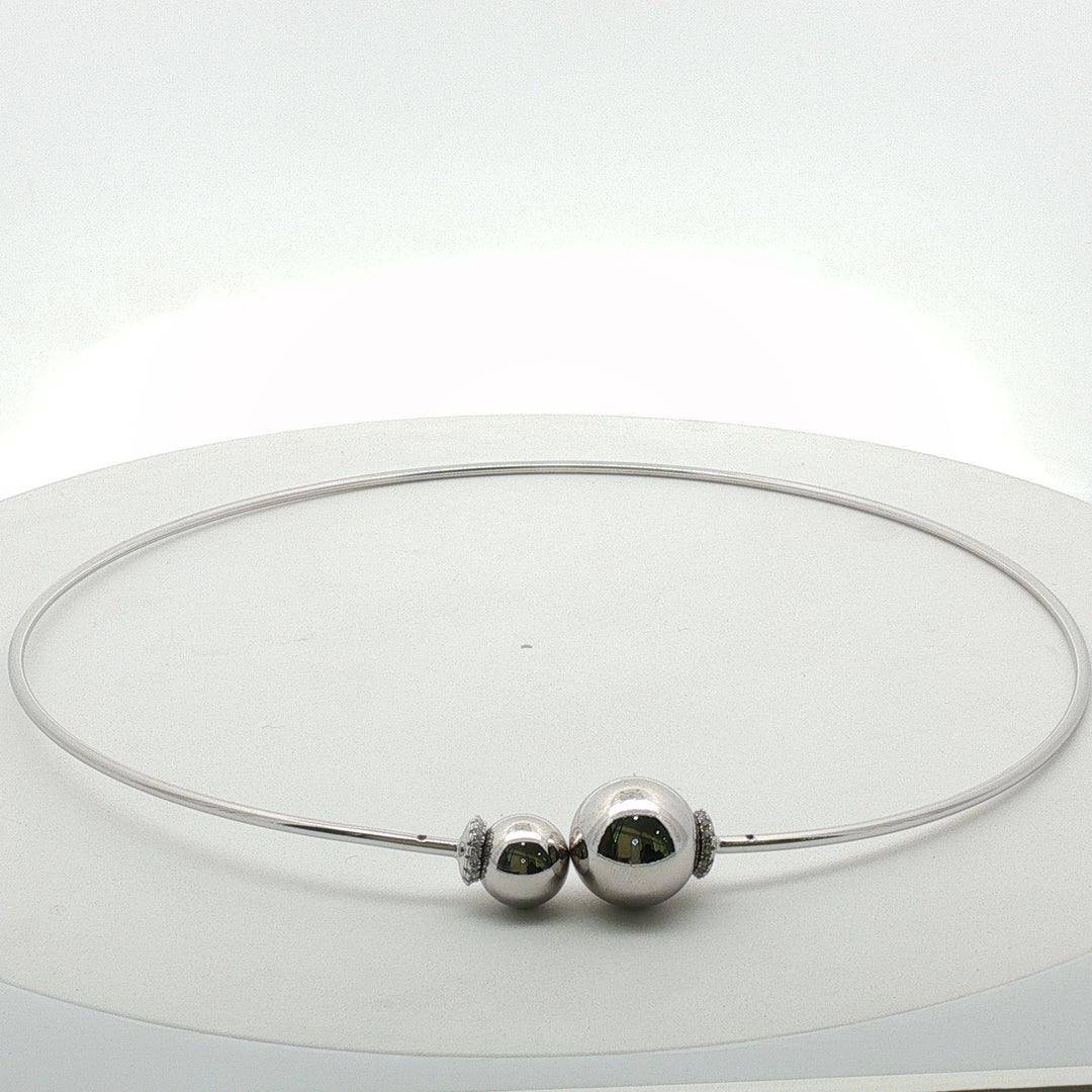 Elegant 925 Sterling Silver Choker Necklace