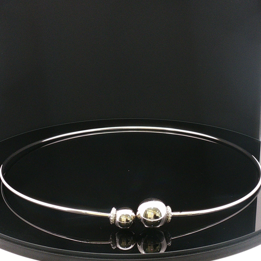 Elegant 925 Sterling Silver Choker Necklace