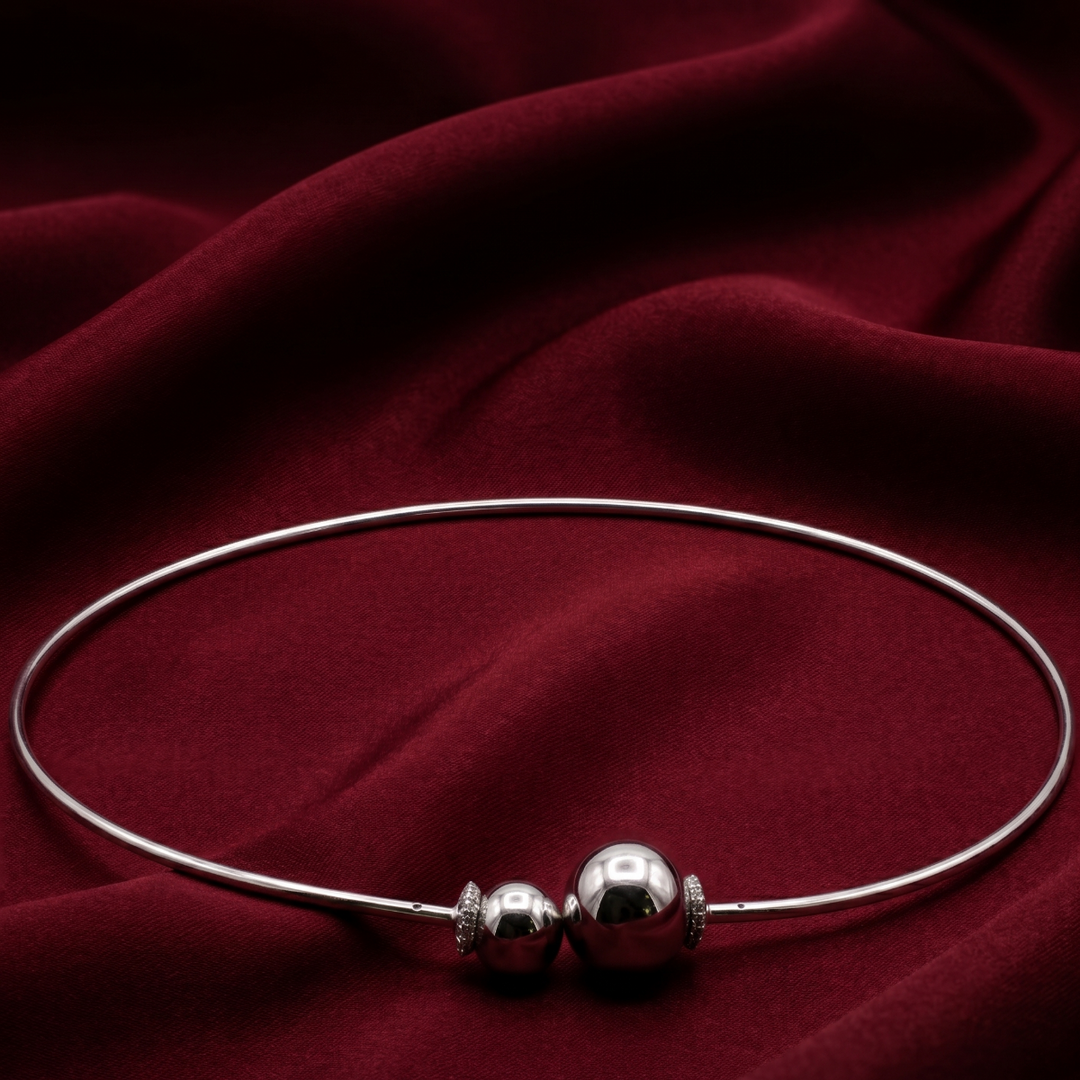Elegant 925 Sterling Silver Choker Necklace