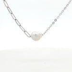 Load image into Gallery viewer, 925 Sterling Silver Stud Diamond Pendant Necklace with Adjustable Length