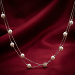 Load image into Gallery viewer, 925 Sterling Silver Pearl Necklace for Women