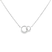 925 Sterling Silver Round Pendant Necklace with Adjustable Length
