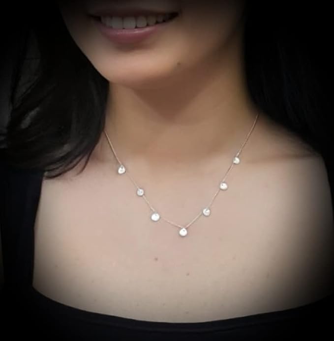 925 Sterling Silver Disc Necklace