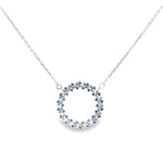 Load image into Gallery viewer, Luxury 925 Sterling Silver Round Flower Pendant with Chain