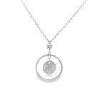 Load image into Gallery viewer, 925 Sterling Silver Round Shape Pendant Necklace with Adjustable Length