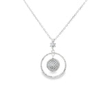 Load image into Gallery viewer, 925 Sterling Silver Round Shape Pendant Necklace with Adjustable Length
