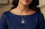 Load image into Gallery viewer, 925 Sterling Silver Round Shape Pendant Necklace with Adjustable Length
