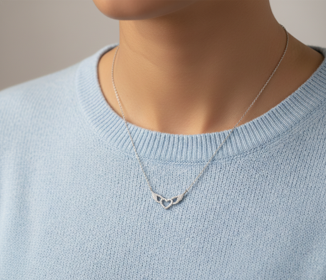 Wings of Love 925 Silver Pendant Chain