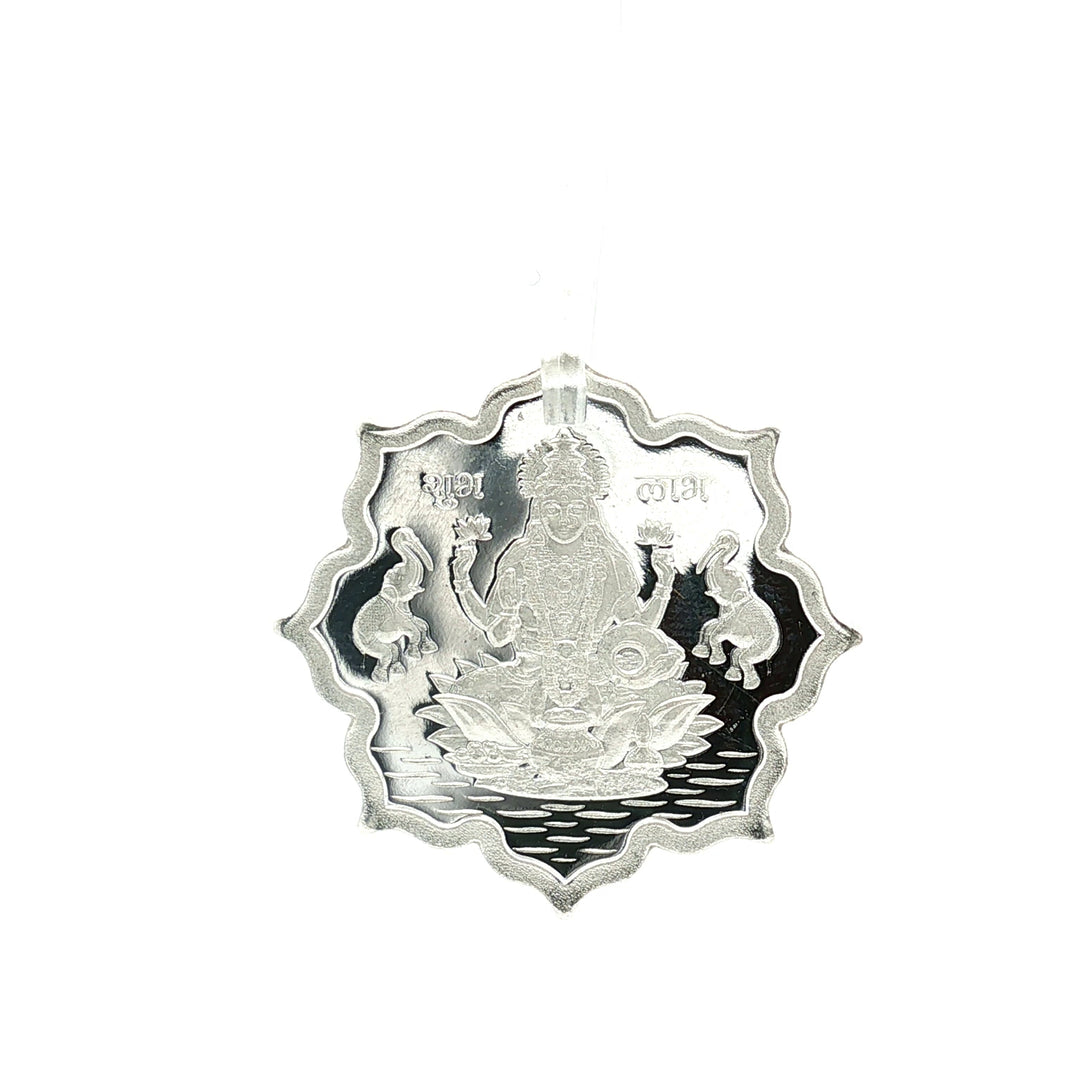 999 Purity 5 grams Laxmi ji Silver Coins  With BIS Hallmarked