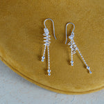 Load image into Gallery viewer, Vortex Axis Link 925 Sterling Silver Earrings
