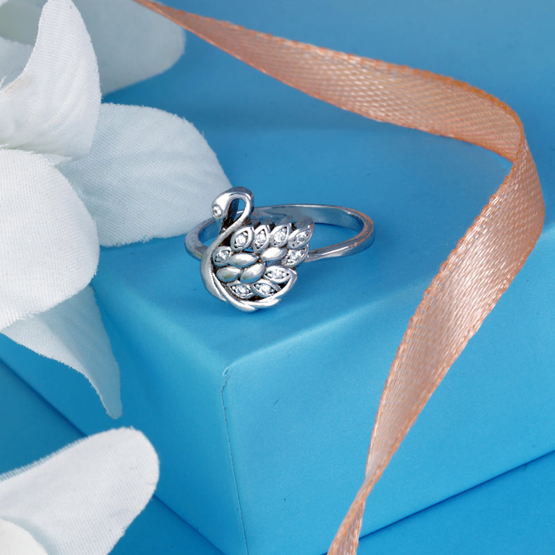 Swan 925 Sterling Silver Ring