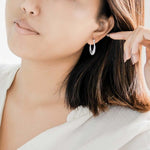 Load image into Gallery viewer, Samriddhi 925 Sterling Silver Hoop Earrings
