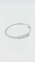 Load and play video in Gallery viewer, Ornate 925 Silver Bangle
