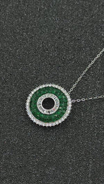 Load and play video in Gallery viewer, Supreme Circle 925 Silver Pendant Chain
