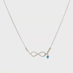Load and play video in Gallery viewer, 925 Sterling Silver Classic Infinity Pendant Necklace with Adjustable Length
