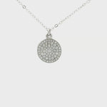 Load and play video in Gallery viewer, 925 Sterling Silver Round Shape Pendant Necklace with Adjustable Length
