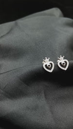Load and play video in Gallery viewer, Princess of my Heart 925 Silver Earring
