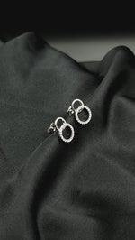 Load and play video in Gallery viewer, Dual Circle of Life 925 Silver Earrings
