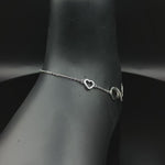 Load and play video in Gallery viewer, Madhuban Infinity Alpha 925 Sterling Silver Anklets with Adjustable Length
