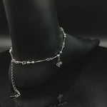 Load and play video in Gallery viewer, Madhuban Blooming Flower 925 Sterling Silver Anklets with Adjustable Length
