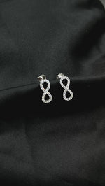 Load and play video in Gallery viewer, Infinity 925 Silver Earrings
