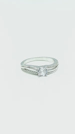 Load and play video in Gallery viewer, Diva Solitaire Collection 925 Silver Ring
