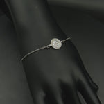 Load and play video in Gallery viewer, Desire Circle 925 Sterling Silver Bracelet with Adjustable length
