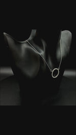 Load and play video in Gallery viewer, Circle of Life 925 Silver Necklace with Adjustable Length
