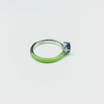 Load and play video in Gallery viewer, Royal Rainbow Heart  925 Sterling Silver Ring
