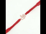 Load and play video in Gallery viewer, Premium Ganesh Ji 925 Sterling Silver Rakhi for Brother
