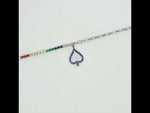 Load and play video in Gallery viewer, 925 Sterling Silver Heart Shape Bracelet With Adjustable Length