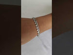 Load and play video in Gallery viewer, Love Line 925 Sterling Silver Bracelet