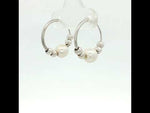 Load and play video in Gallery viewer, Stylish 925 Sterling Silver Hoop Earrings For Women