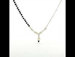 Load and play video in Gallery viewer, Pearl Mangalsutra in 925 Sterling Silver Rhodium Plated 17 inches