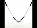 Load and play video in Gallery viewer, Luxury 925 Silver Mangalsutra with Antique Diamond Design