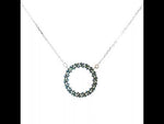 Load and play video in Gallery viewer, Luxury 925 Sterling Silver Round Flower Pendant with Chain