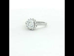 Load and play video in Gallery viewer, Classic 925 Silver Solitaire Floral Ring Timeless Minimalist Design