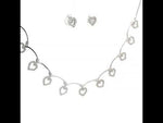 Load and play video in Gallery viewer, Premium 925 Silver Necklace &amp; Earrings Set for Women