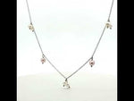 Load and play video in Gallery viewer, Luxury 925 Sterling Silver Crystal Flower Pendant with Chain