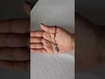 Load and play video in Gallery viewer, Designer 925 Sterling Silver Heart Shape Hand Mangalsutra For Women 9 Inch