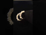 Load and play video in Gallery viewer, 925 Sterling Silver Diamond-Style Drop Hoop Earrings