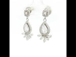 Load and play video in Gallery viewer, Elegant 925 Sterling Silver Sparkling Dimiond Earrings
