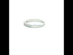 Load and play video in Gallery viewer, 925 Sterling Silver CZ Stone Studded Band Ring for Women