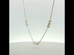 Load and play video in Gallery viewer, Luxury 925 Silver Pearl Necklace for Girls &amp; Women