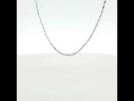 Load and play video in Gallery viewer, Silver Link 925 Sterling Silver Women's Chain 18 Inch