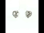 Load and play video in Gallery viewer, Dream Heart Shape 925 Silver Stud Earrings