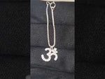 Load and play video in Gallery viewer, 925 Sterling Silver Om Symbol Spiritual Watch Charm For Womens