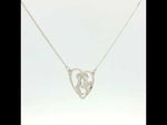 Load and play video in Gallery viewer, We Always Together In Heart 925 Sterling Silver Pendant With Chain Adjustable Length
