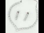 Load and play video in Gallery viewer, Premium 925 Silver Necklace &amp; Earrings Set for Women